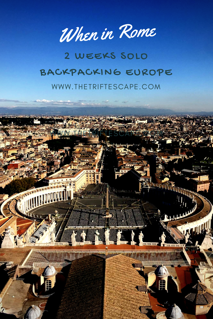 2 weeks solo backpacking in Europe